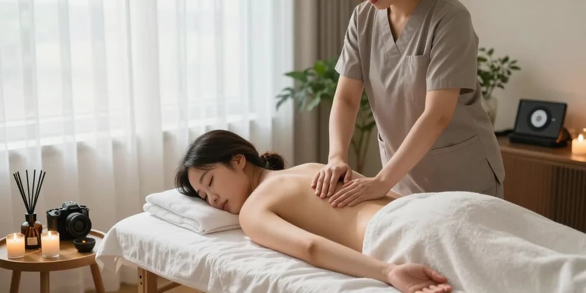 Experience the calming 천호동출장마사지 at home with a professional therapist in a tranquil spa setting.