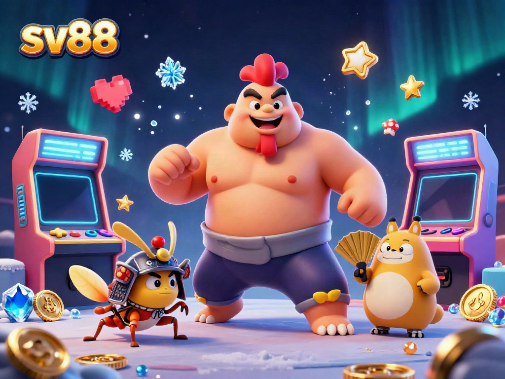 Experience a vibrant sv88 gaming environment featuring dynamic characters and casino action.