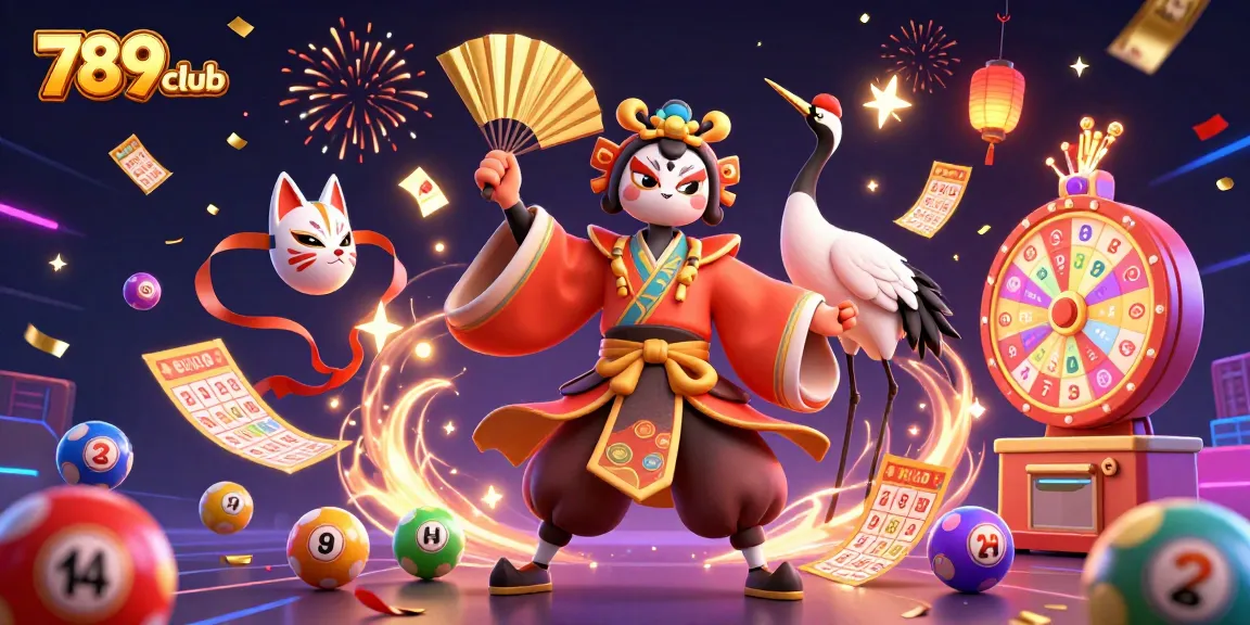 Engage in exciting games at 789club with vibrant lottery elements and 3D characters.